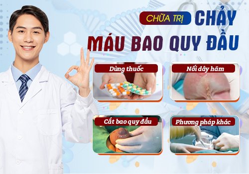 chữa bao quy đầu chảy máu